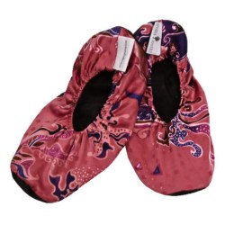 Heateble satin slippers
